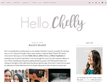 Tablet Screenshot of hello-chelly.com